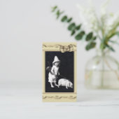 豚のようなおよびIのヴィンテージの写真撮影 名刺 (スタンド正面)