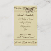 豚のようなおよびIのヴィンテージの写真撮影 名刺 (裏面)