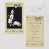 豚のようなおよびIのヴィンテージの写真撮影 名刺 (正面/裏面)