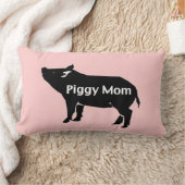 豚のようなお母さんの枕 ランバークッション (ブランケット)