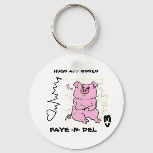 豚のようなパズルのkeychain キーホルダー