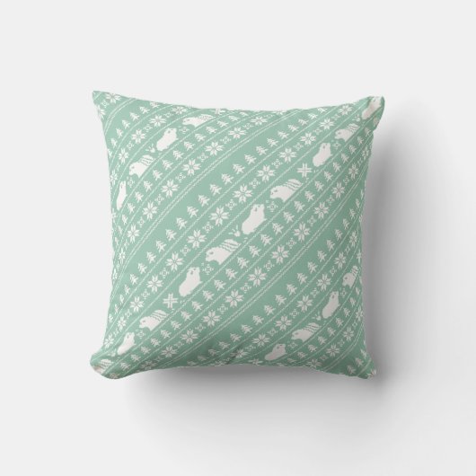 豚のような休日の北欧人 クッション (正面)