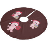 豚のような助手のクリスマスツリーのスカート ブラッシュドポリエステルツリースカート (アングル)