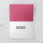 豚のような抱擁およびキス シーズンカード (内部)