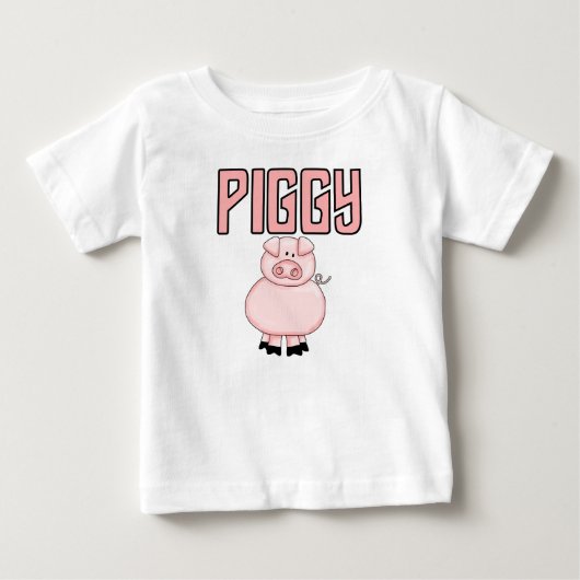 豚のようなTシャツおよびギフト ベビーTシャツ (正面)