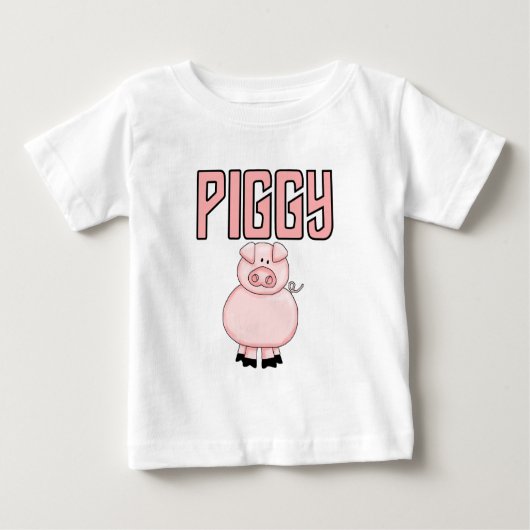 豚のようなTシャツおよびギフト ベビーTシャツ (正面)