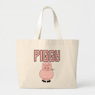豚のようなTシャツおよびギフト ラージトートバッグ