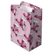 豚のようHamicidalの狂気のおもしろいなシェフのブタの芸術 ミディアムペーパーバッグ (裏面アングル)