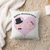 豚のカップルおめでとう クッション (ブランケット)