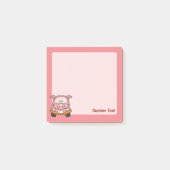 豚のキャラクターカー ポストイット (正面)
