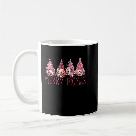 豚のクリスマス2 コーヒーマグカップ (左)