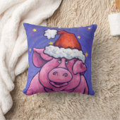 豚のクリスマス クッション (ブランケット)