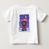 豚のクリスマス ベビーTシャツ (裏面)