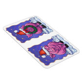 豚のクリスマス マグネット (右側)