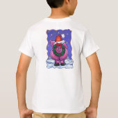 豚のクリスマス Tシャツ (裏面)