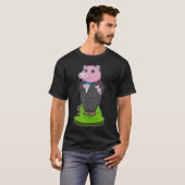 豚のグルーミングジャケット ウェディング Tシャツ (正面フル)