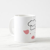豚のシェフ コーヒーマグカップ (正面左)