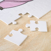 豚のトランプのポーカーとトランプのポーカーチップ ジグソーパズル (側面)