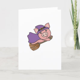 豚のハロウィン魔女コスチューム 子供用 シーズンカード