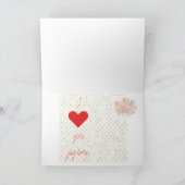 豚のバレンタインおもしろいカード シーズンカード (内部)