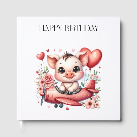 豚のパイロット 誕生日 ゲストブック (正面)