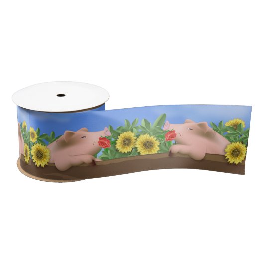 豚のパン サテンリボン (リール)