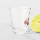 豚のパーソナライズされたマグ ショットグラス (左)