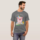 豚のブタが大好きな女の子 Tシャツ (正面フル)