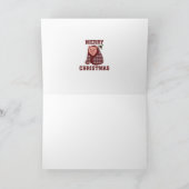 豚のブランケット クリスマス Xmas カード (内部)