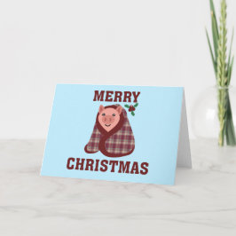 豚のブランケット クリスマス Xmas カード