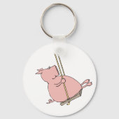 豚のブランコ キーホルダー (正面)