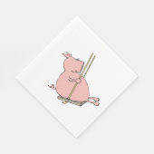 豚のブランコ スタンダードランチョンナプキン (角)