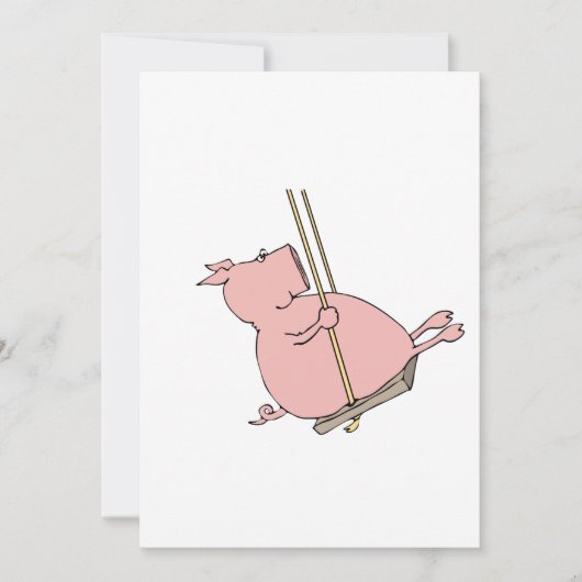 豚のブランコ 招待状 (正面)