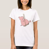 豚のブランコ Tシャツ (正面)
