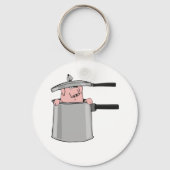 豚のポット キーホルダー (正面)