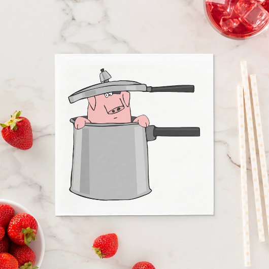 豚のポット スタンダードランチョンナプキン