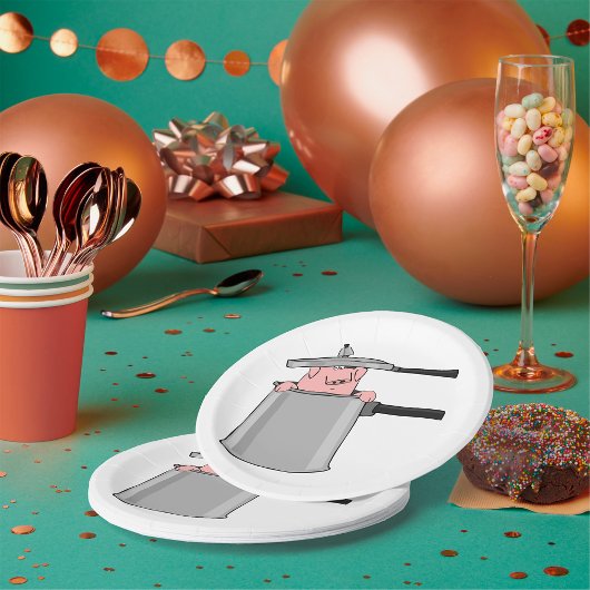 豚のポット ペーパープレート