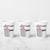 豚のポット 紙コップ