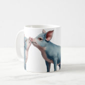 豚のマグカップ コーヒーマグカップ (正面左)