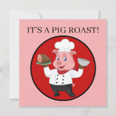 豚のローストパーティーだ 招待状 (正面)
