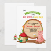 豚のロースト 招待状 (正面/裏面)