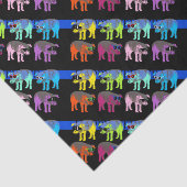 豚の中国の新年のポップ・アートのティッシュペーパー 薄葉紙 (詳細)