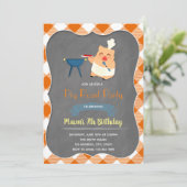 豚の丸焼きパーティー招待状 招待状 (スタンド正面)