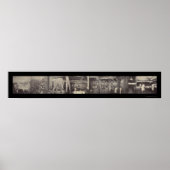 豚の加工写真1900 ポスター (正面)