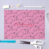 豚の動物の雷_入り江 薄葉紙 (クラフト)