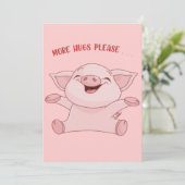 豚の動物 |かわいい豚ベビー | Cartoon Pig (スタンド正面)