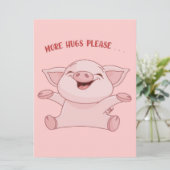 豚の動物 | 赤ちゃんかわいい豚 | カートゥーン豚 (スタンド正面)