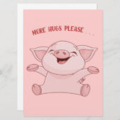 豚の動物 | 赤ちゃんかわいい豚 | カートゥーン豚 (正面/裏面)