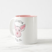 豚の口紅 ツートーンマグカップ (正面左)