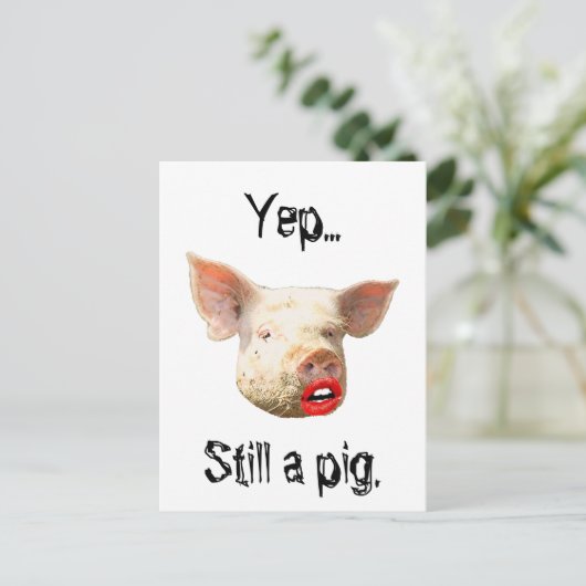 豚の口紅 ポストカード (スタンド正面)